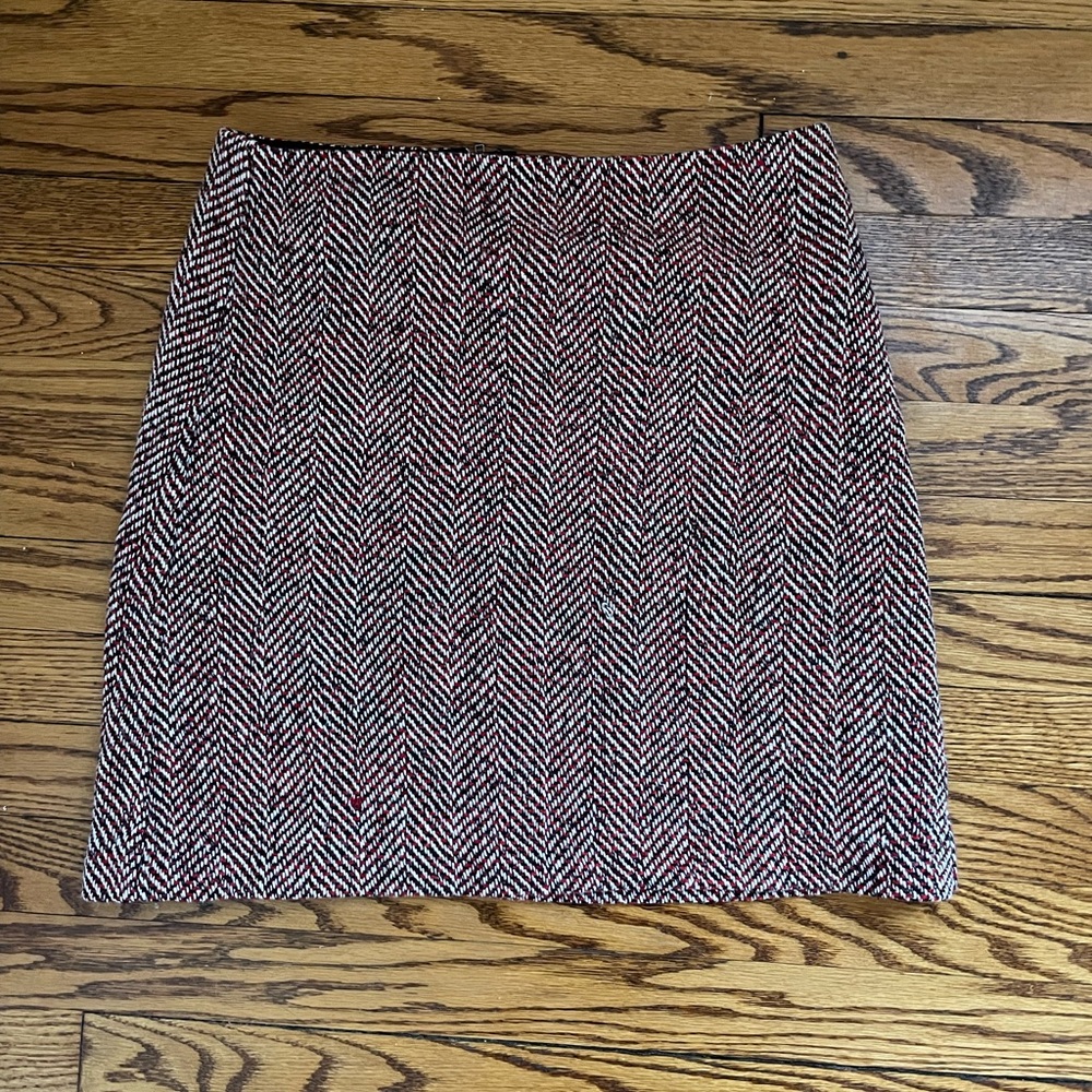 Ann Taylor Loft Herringbone Pencil Skirt
